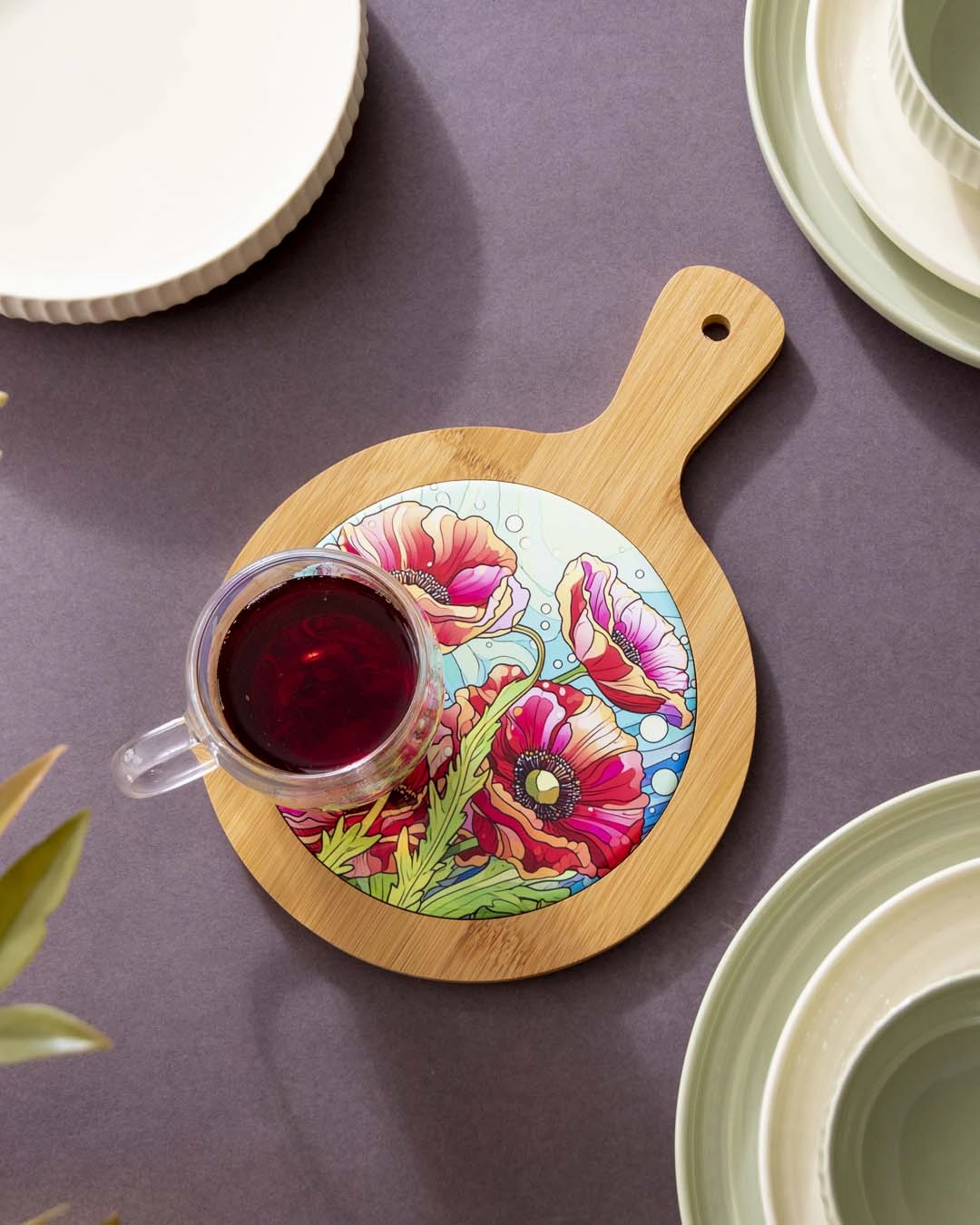 Poppy Ceramic Trivet