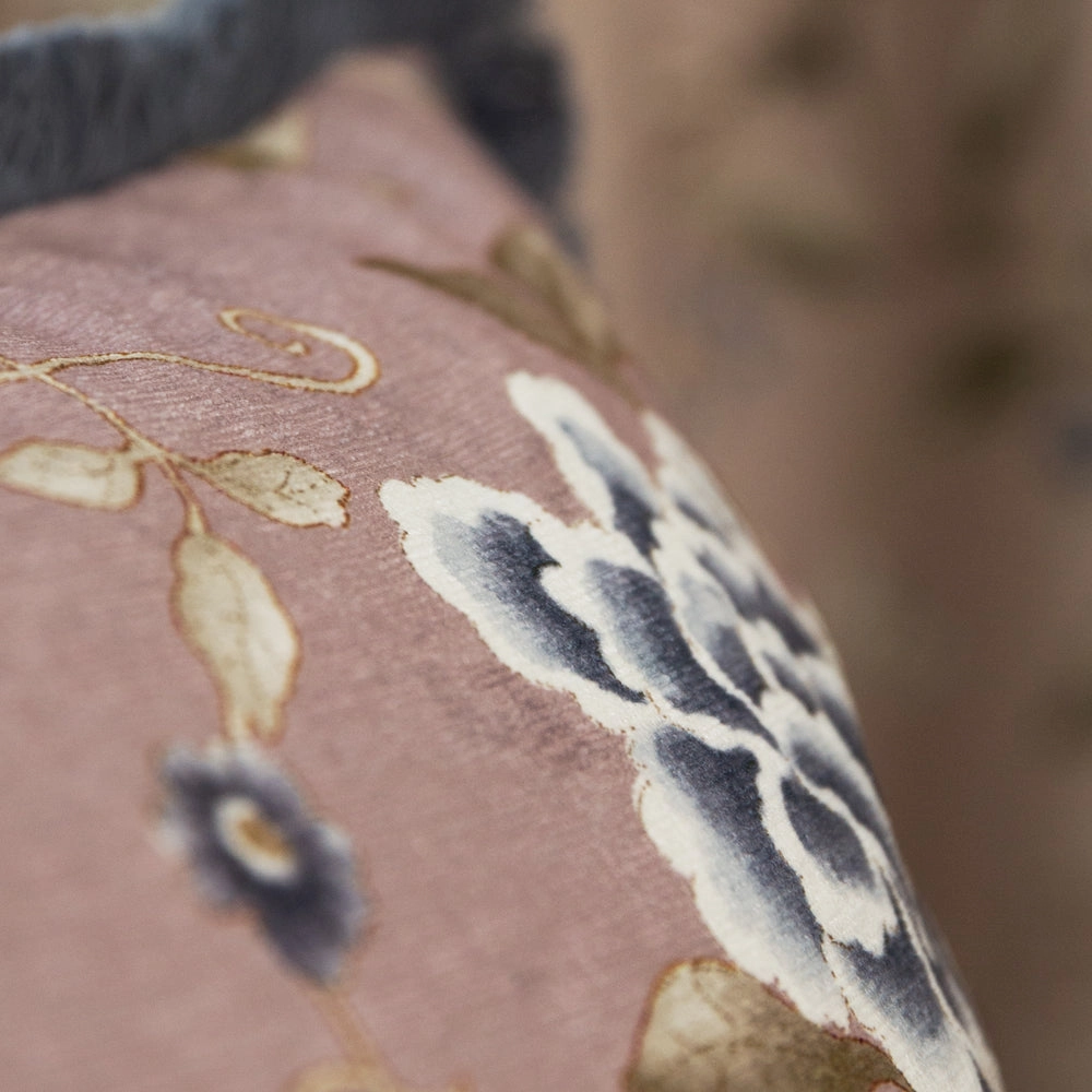 Porcelain Garden Chenille Cushion Blush