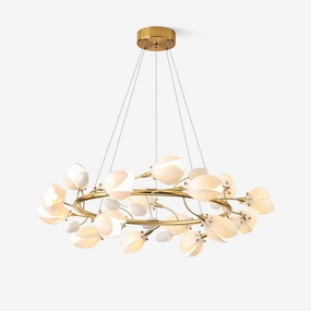 Porcelain Magnolia Chandelierrustic chandelier,bedroom chandelier 