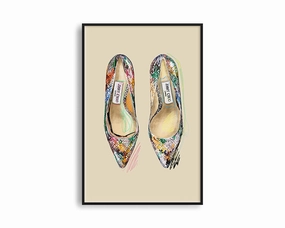 Poster Hub - Cinderella Shoesmodern abstract painting decor