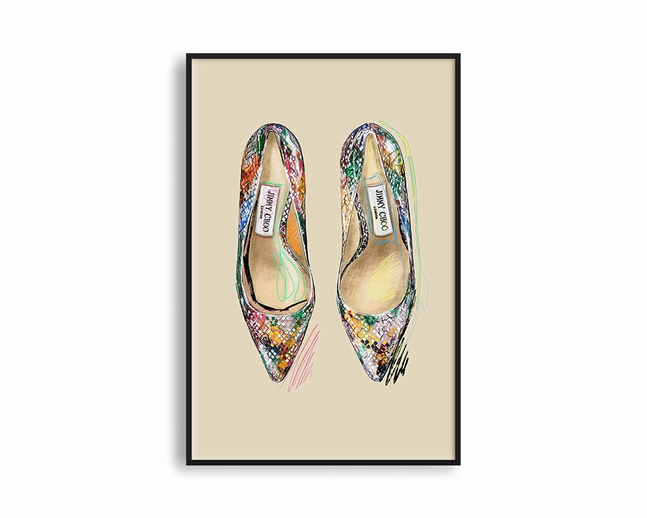 Poster Hub - Cinderella Shoesmodern abstract painting decor