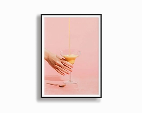 Poster Hub - Curcuma Latte Art Framedmodern abstract painting decor