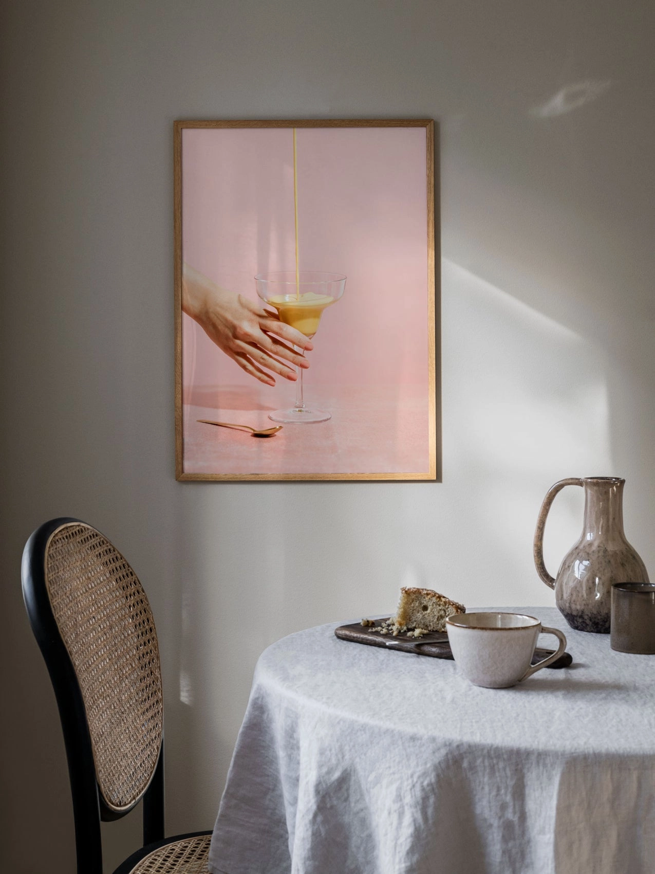 Poster Hub - Curcuma Latte Art Framed