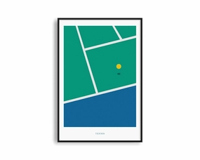 Poster Hub - Graphic Tennismodern abstract painting decor