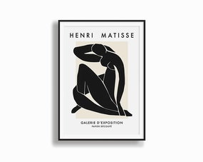 Poster Hub - Henri Mattisse Noir Art Framednordic style wall decor