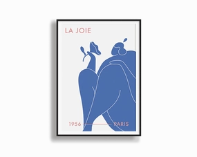 Poster Hub - La Joie Art Framednordic style wall decor