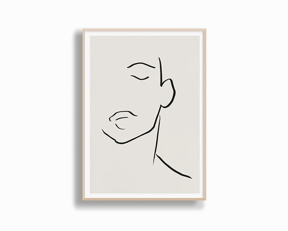 Poster Hub - Line Impression Art Framed