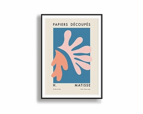 Poster Hub - Matisse Cutout Pink Orangemodern abstract painting decor