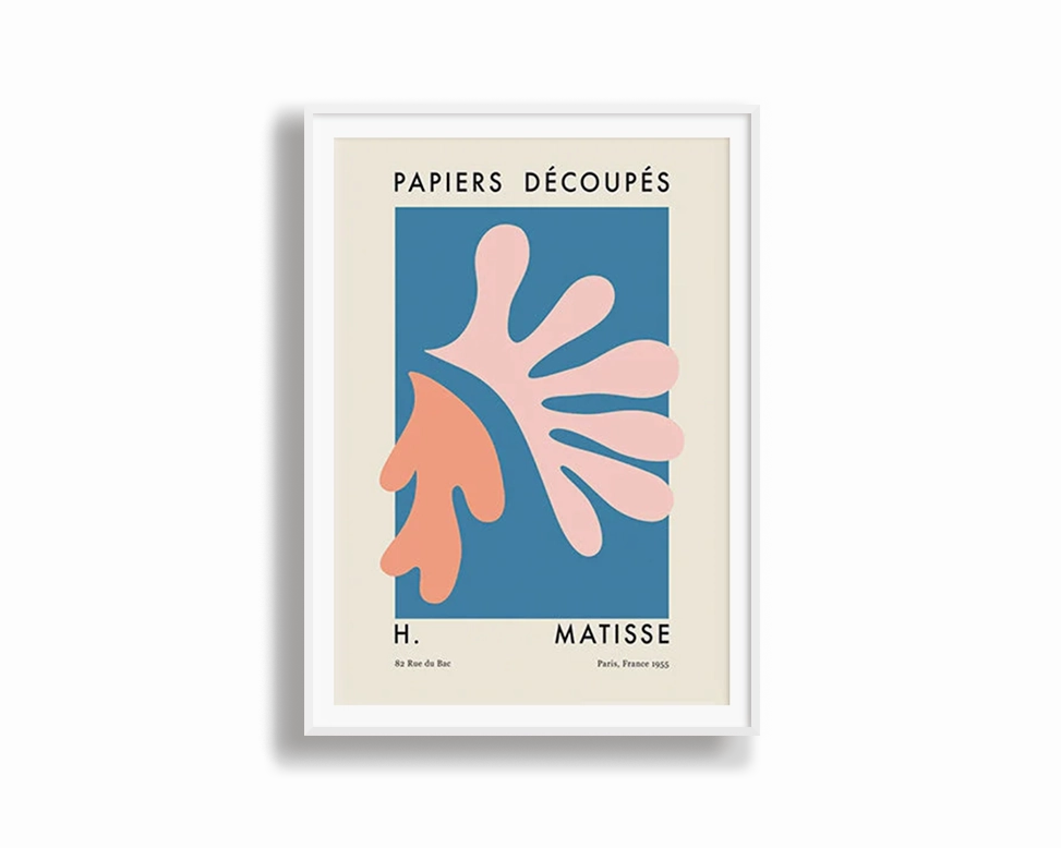 Poster Hub - Matisse Cutout Pink Orange