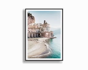 Poster Hub - Morning In Amalfi Art Framednordic style wall decor