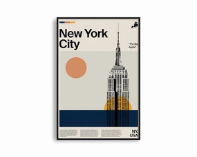 Poster Hub - New York Citymodern abstract painting decor