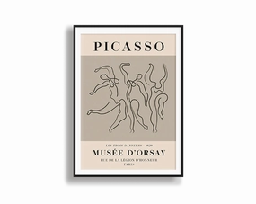 Poster Hub - Picasso Three Dancersnordic style wall decor