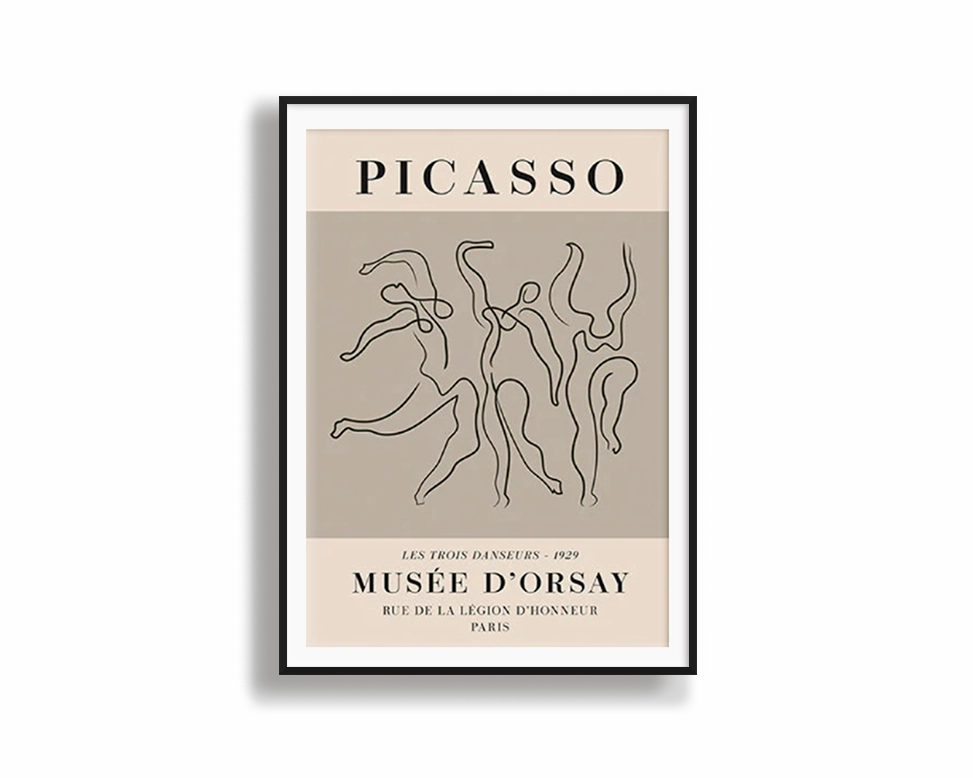 Poster Hub - Picasso Three Dancersnordic style wall decor