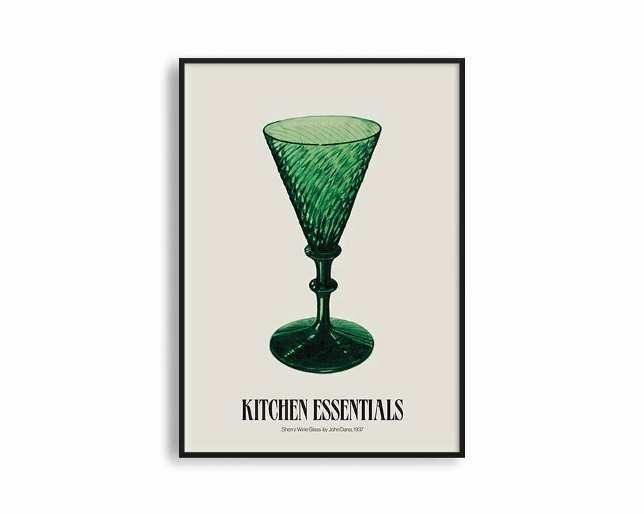 Poster Hub - Sherry Wine Glass Posternordic style wall decor