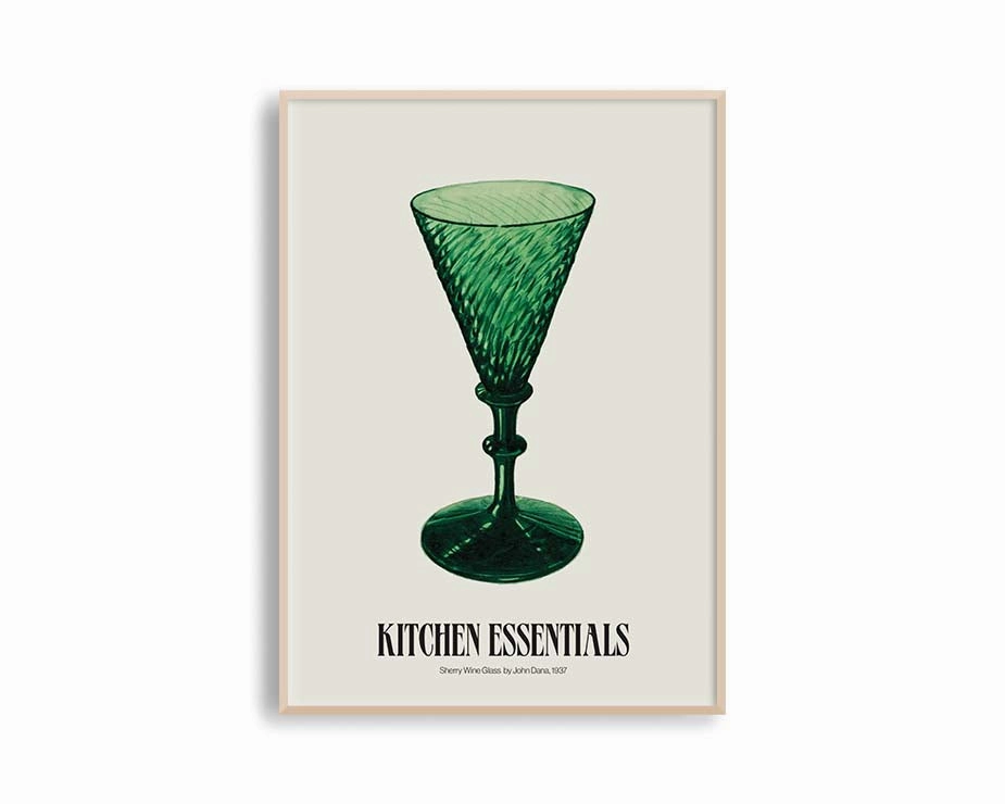 Poster Hub - Sherry Wine Glass Poster