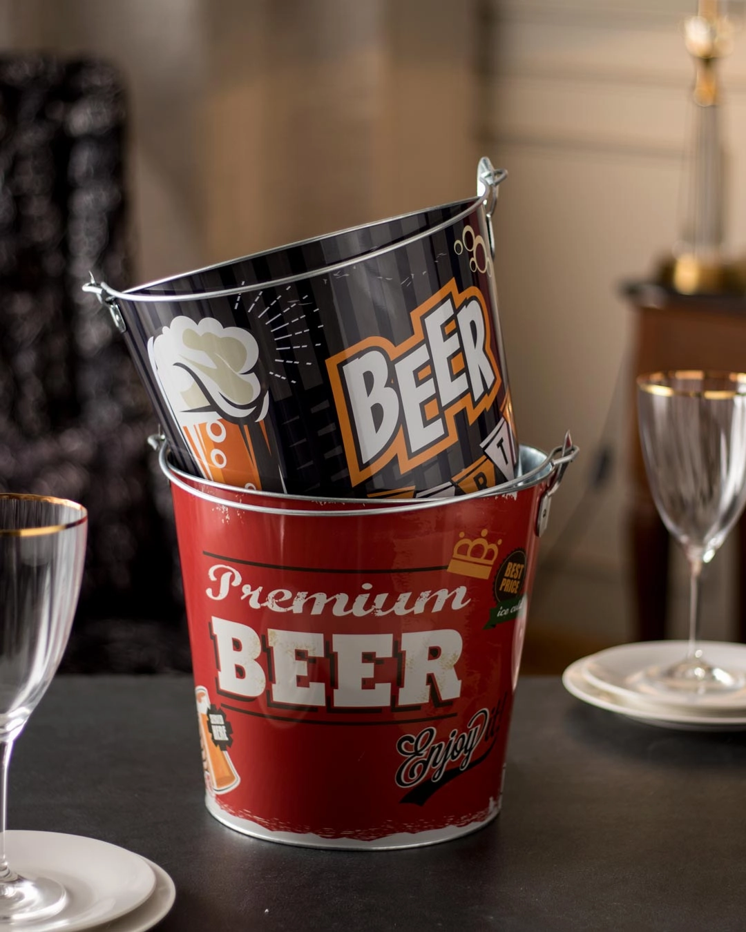Premium Beer Beverage Tub - Set Of 2