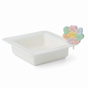 Profile Poppers Square Bowl & Heart Candy Setafternoon tea dessert tray