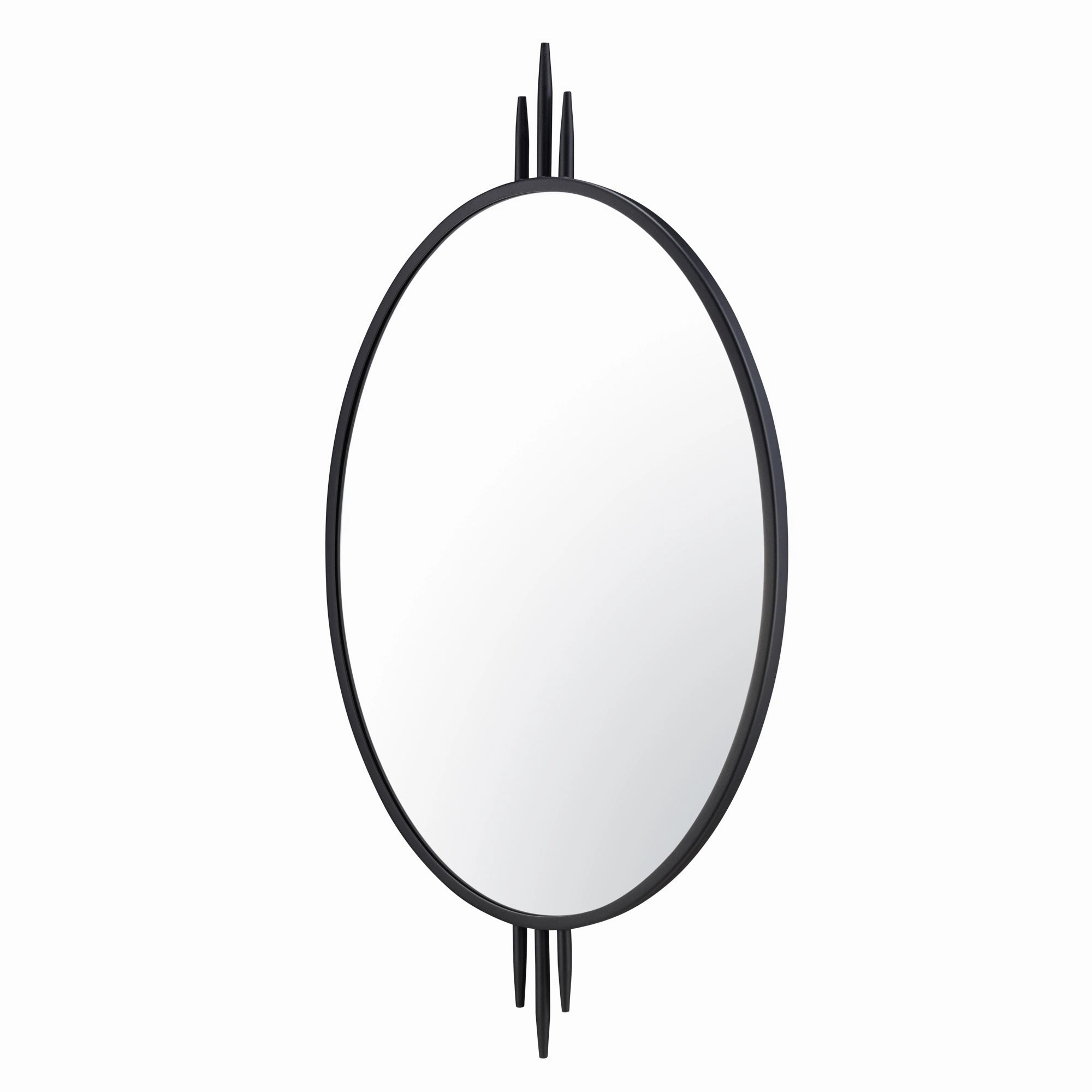 Propaganda 460MI22BL 22x41 Oval Wall Mirror - Black