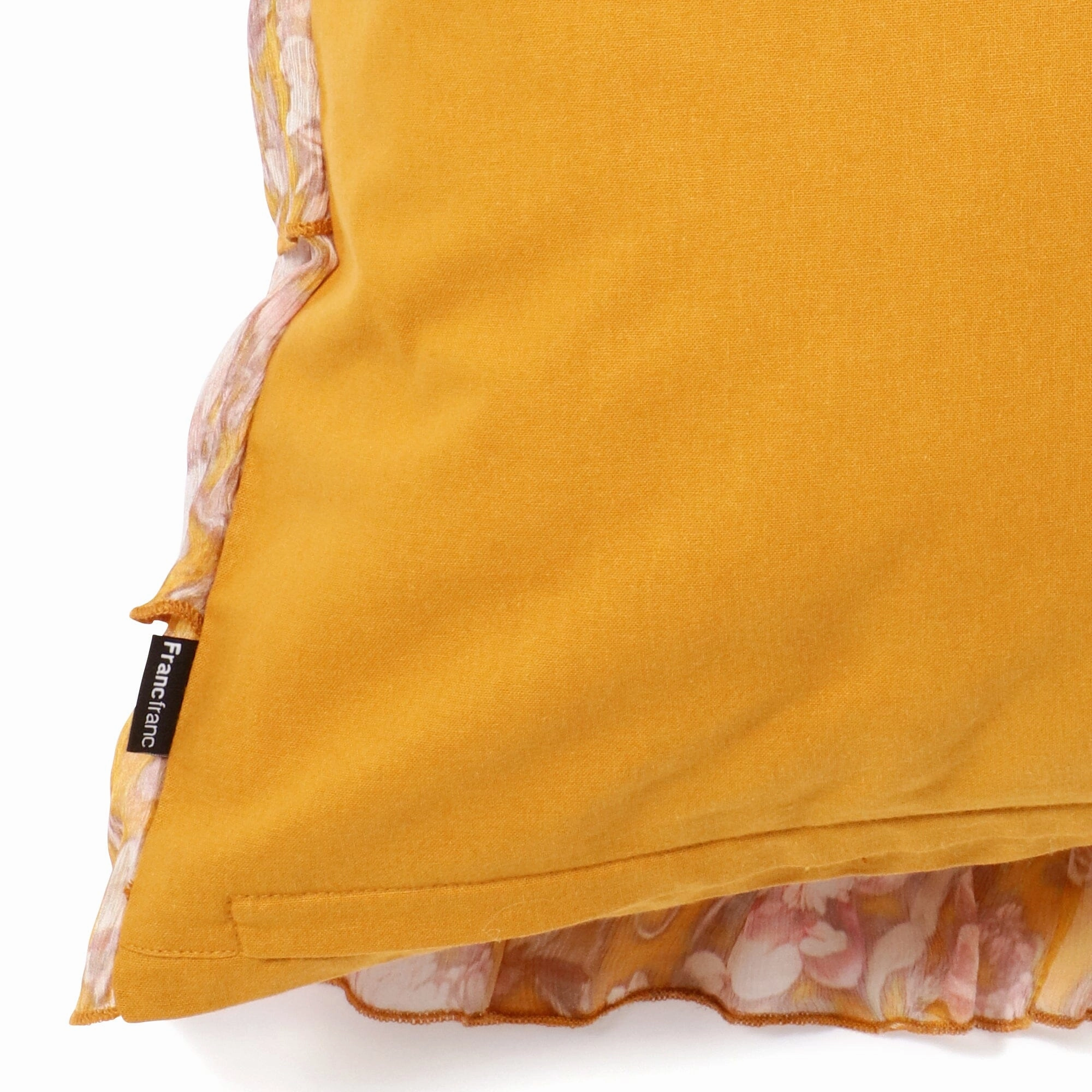 PT Chiffon Frill Cushion Cover 450 x 450 Yellow