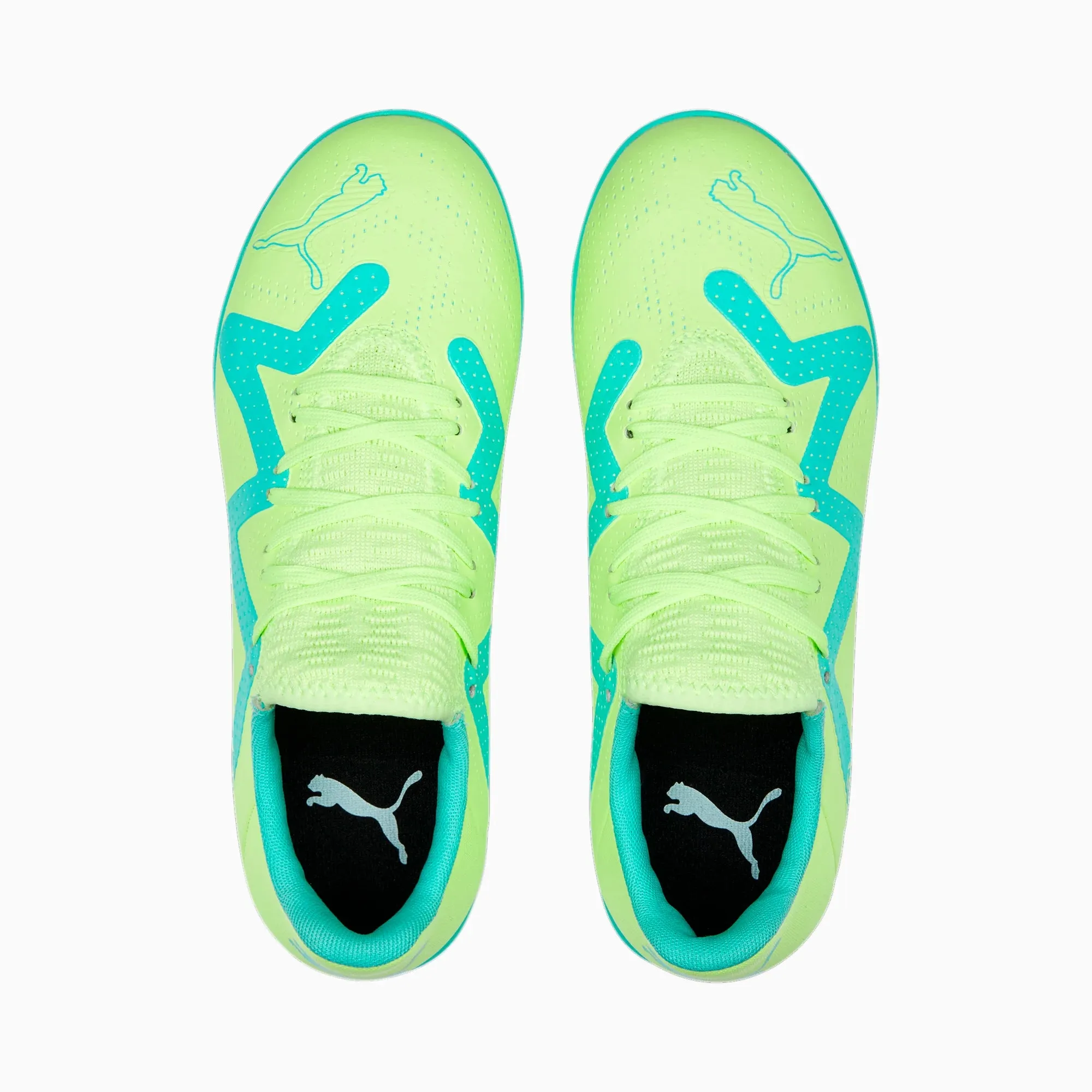 Puma Junior Future Play Turf Shoes - Yellow-Black-Peppermint