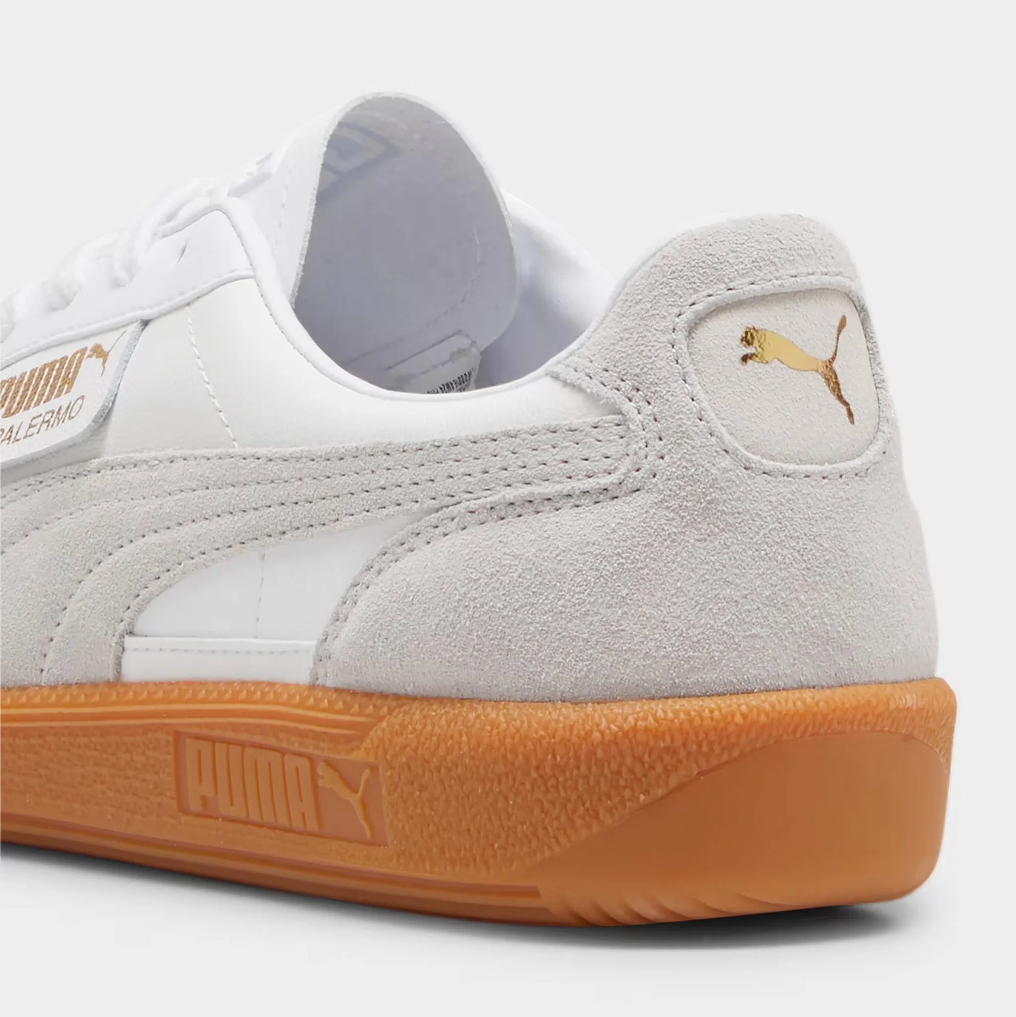 Puma Palermo Leather Puma White / Tan Puma Shoes