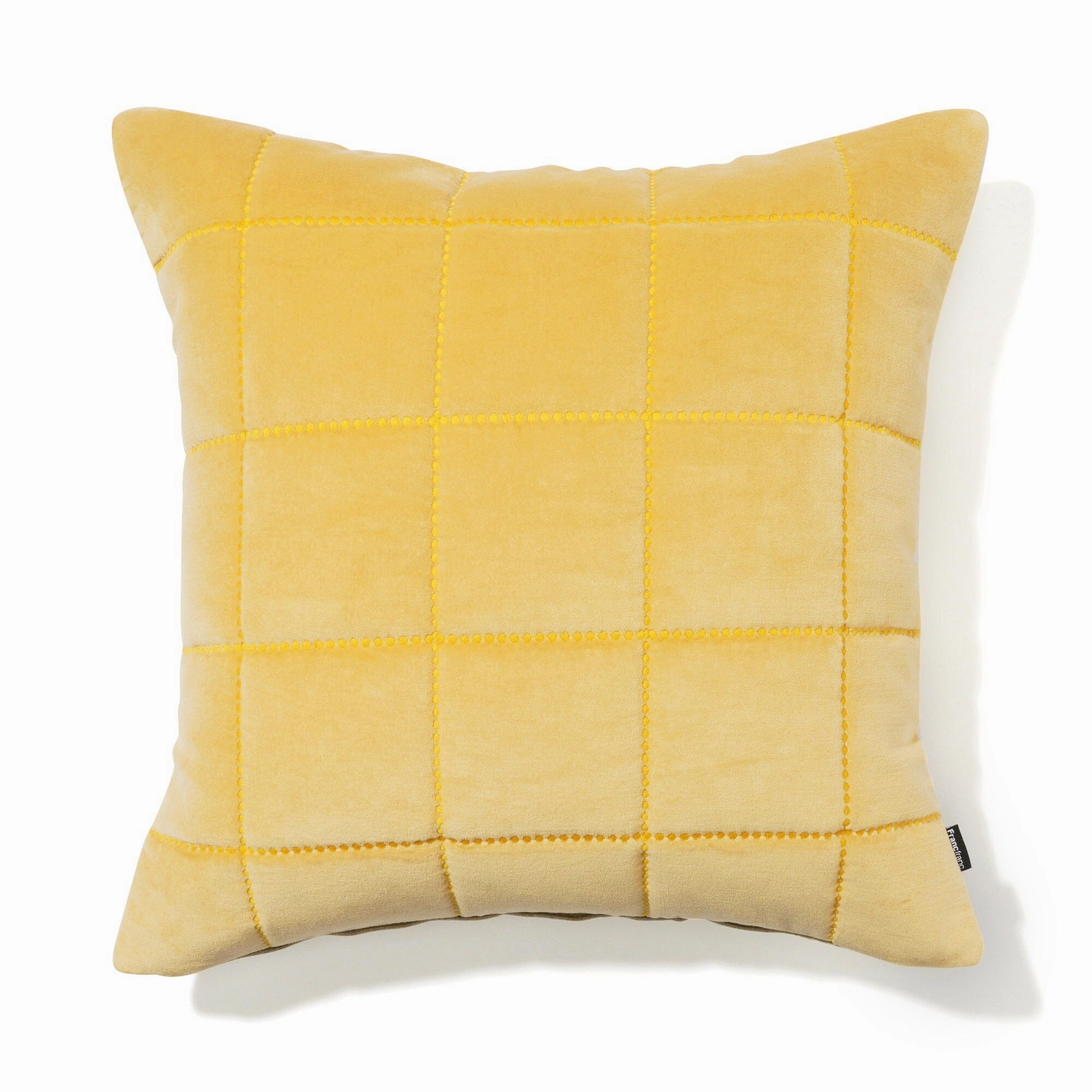 Quilt Check Cushion Cover 450 x 450 Yellowbedding sets ,throw blankets 