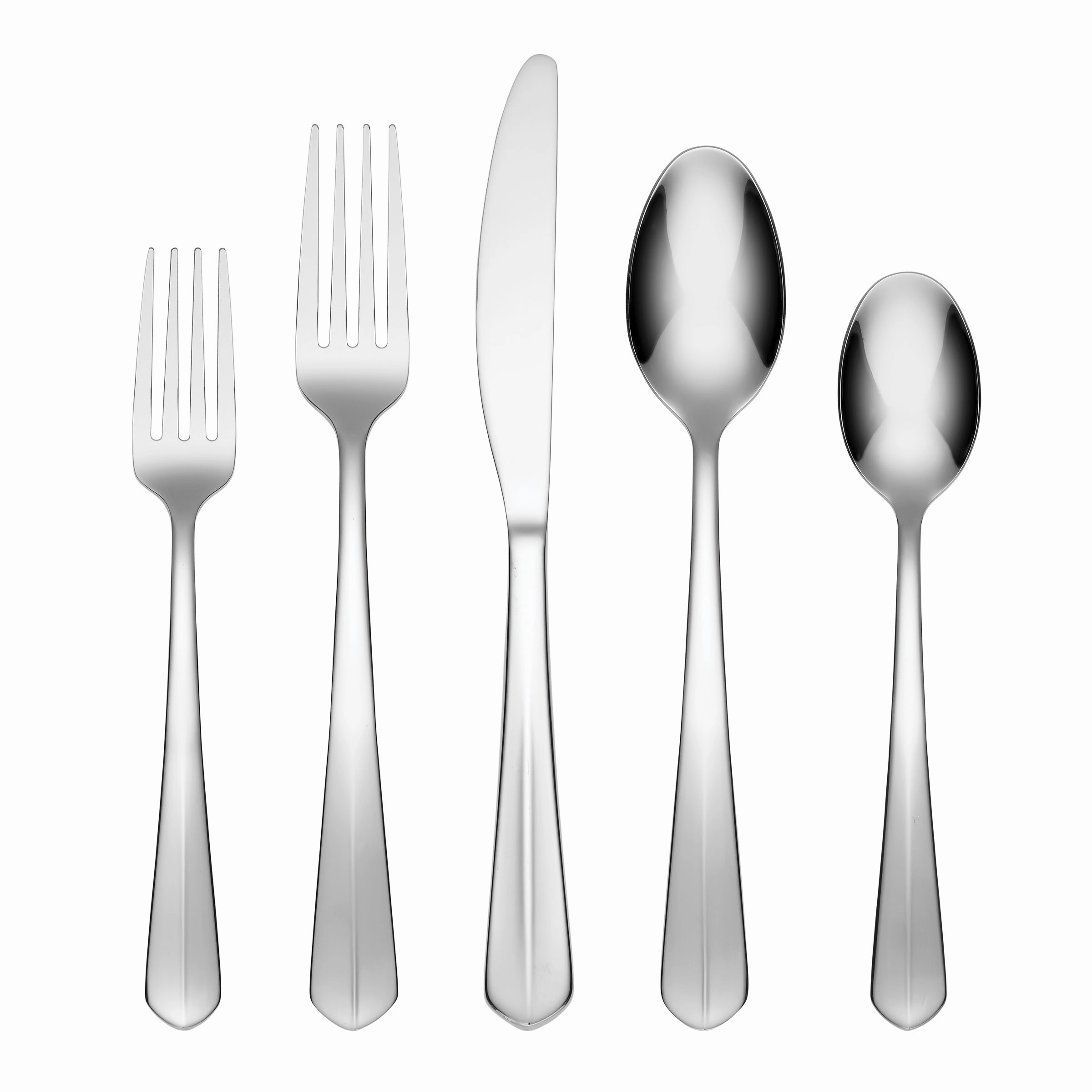 Raiden Mirror 40 Piece Flatware Set with Caddyeco-friendly bamboo fiber tableware set 