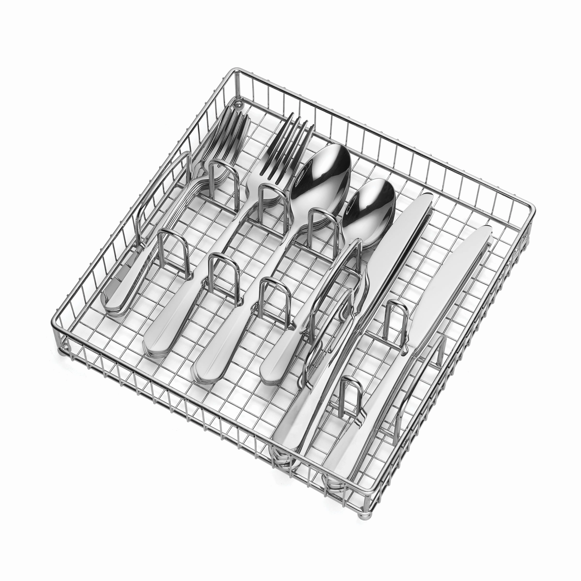 Raiden Mirror 40 Piece Flatware Set with Caddy
