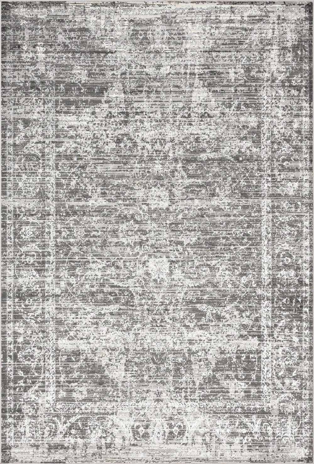 Raina Charcoal Grey And Ivory Traditional Distressed Rugmodern color block patchwork rug