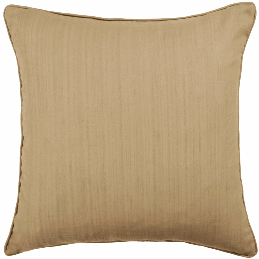 Rainfall Embroidered Feather Cushion Bronze