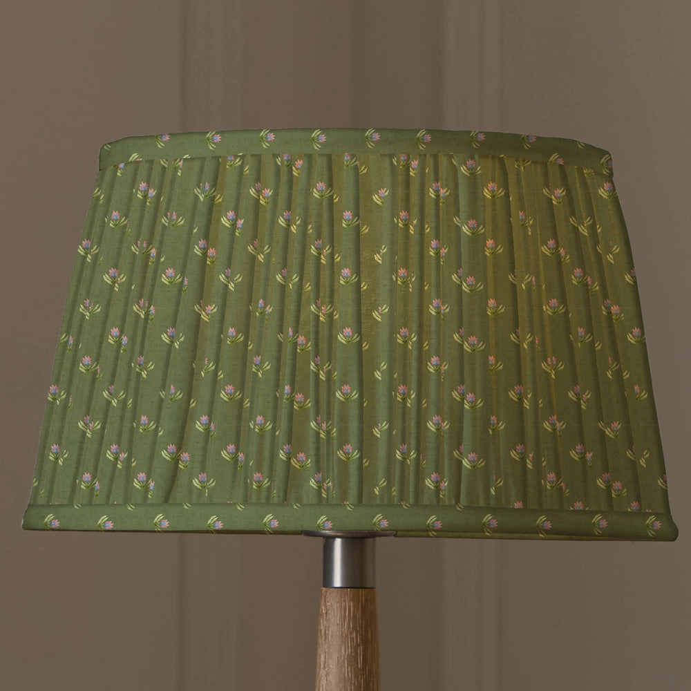 Raja Pleated Tapered Lamp Shade Sage