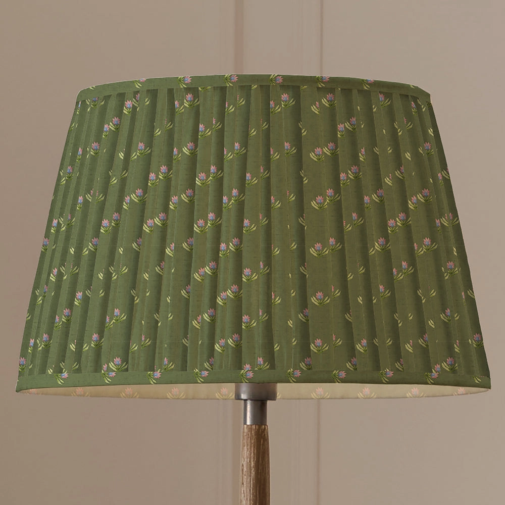 Raja Pleated Tapered Lamp Shade Sage