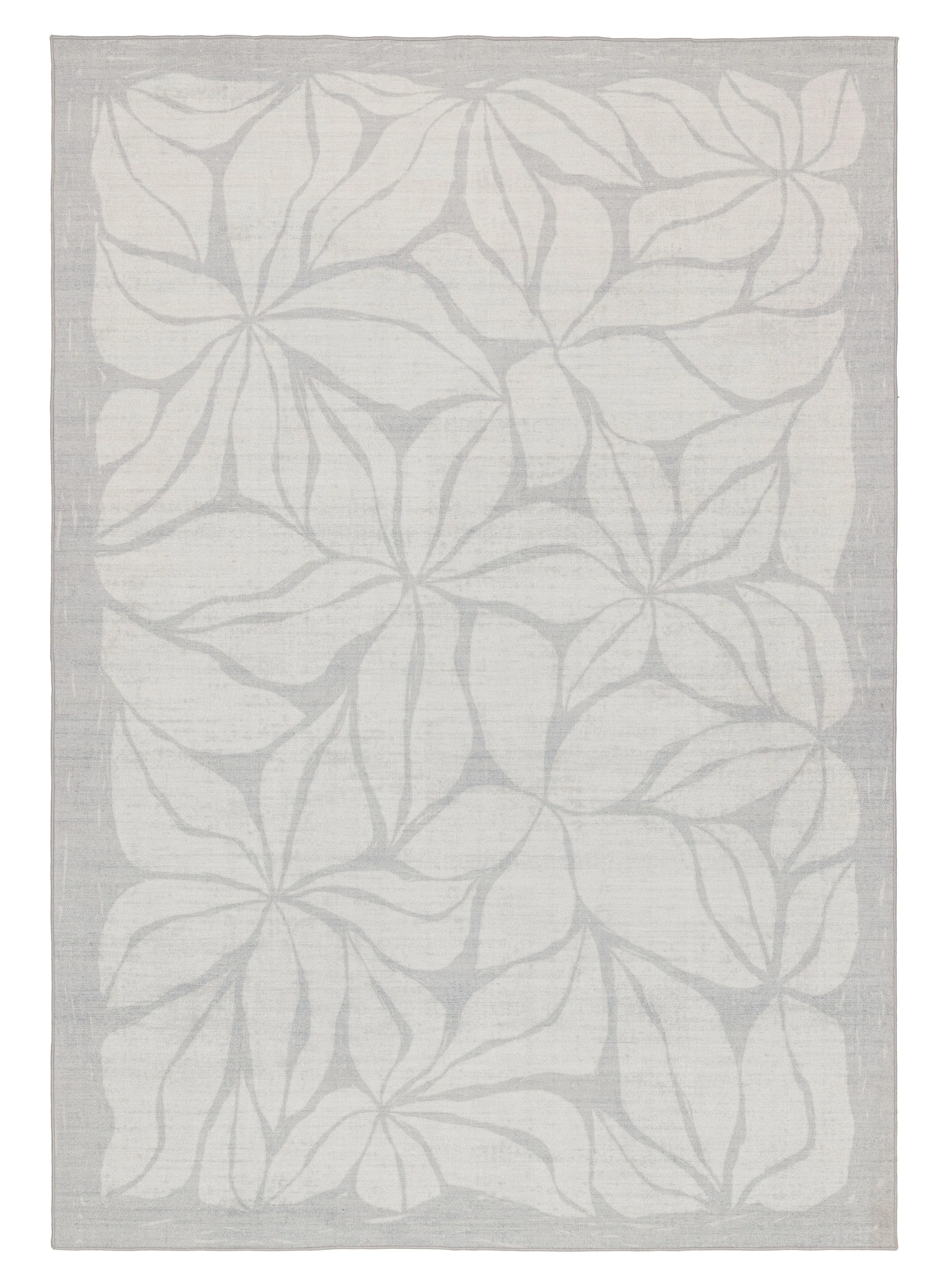 Rana Blue Botanical Washable Rugmodern color block patchwork rug
