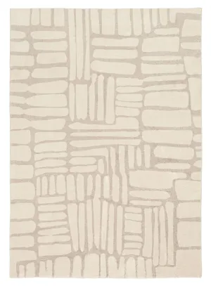 Raquel Grey Abstract Pattern Washable Rug *NO RETURNS UNLESS FAULTYmodern color block patchwork rug