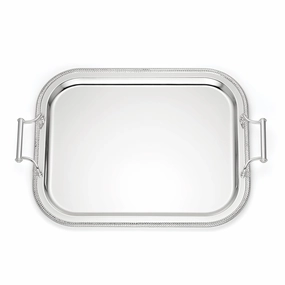 Rectangle Silverplate Tray With Handlesmodern kitchen decor ,kitchen dinner set ,dinnerware 
