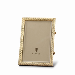 Rectangular Pave Frame 4 x 6 - Golddecorative photo frame ,personalized photo frame 