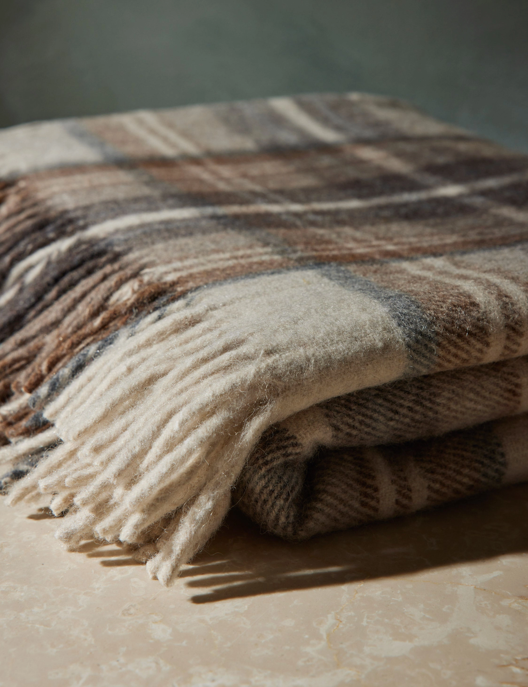 Recycled Wool Throw by Tartan Blanket Co