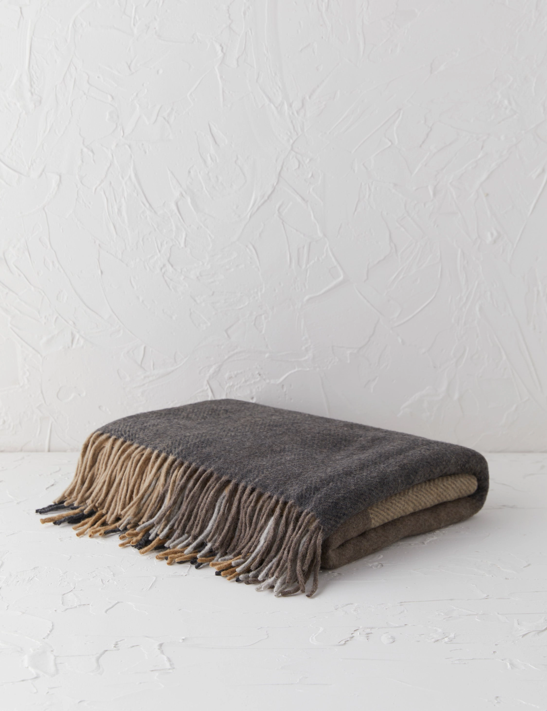 Recycled Wool Throw by Tartan Blanket Co
