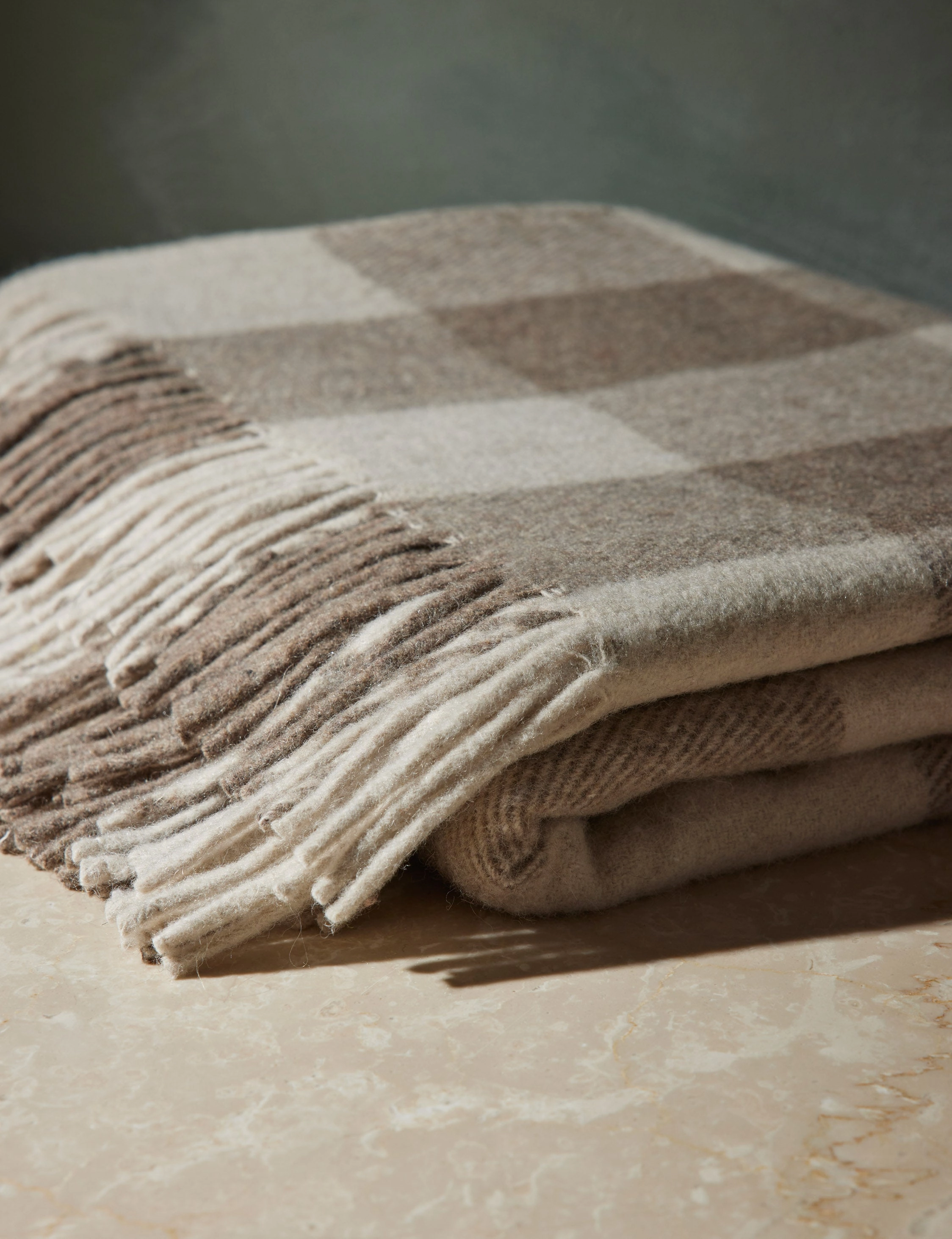 Recycled Wool Throw by Tartan Blanket Co