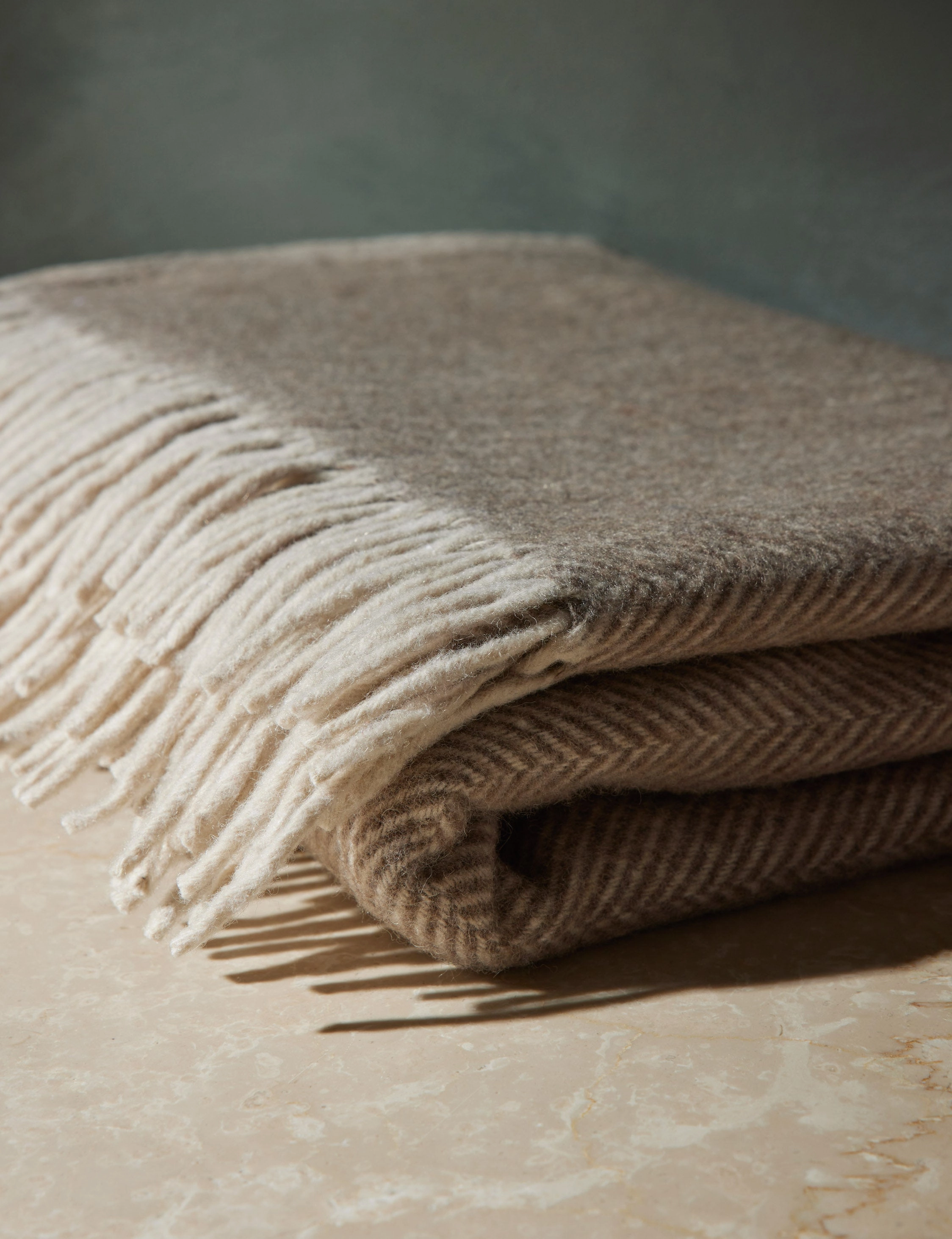 Recycled Wool Throw by Tartan Blanket Co