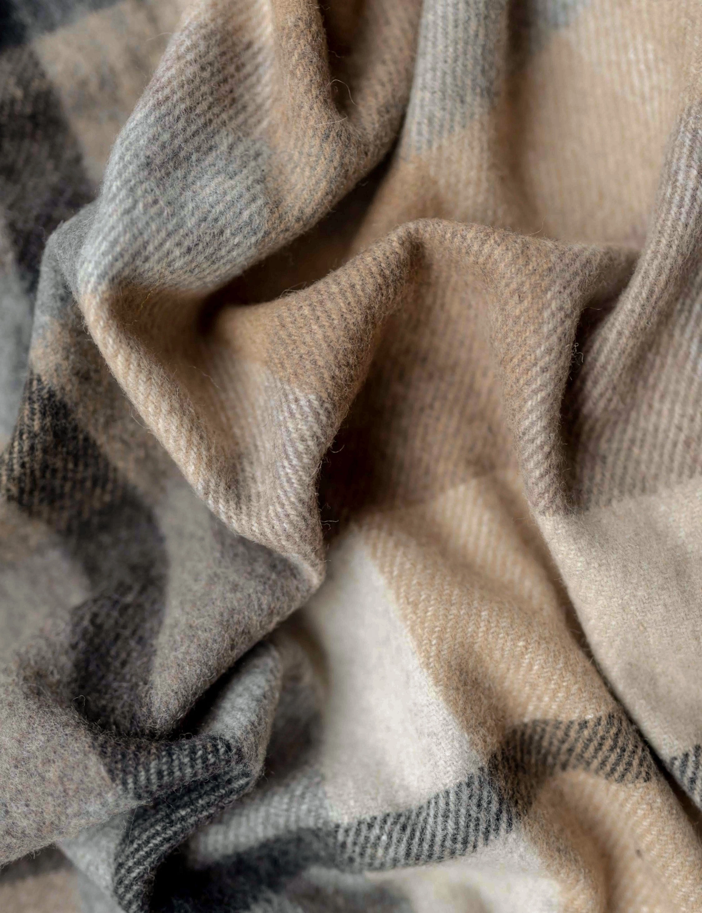 Recycled Wool Throw by Tartan Blanket Co