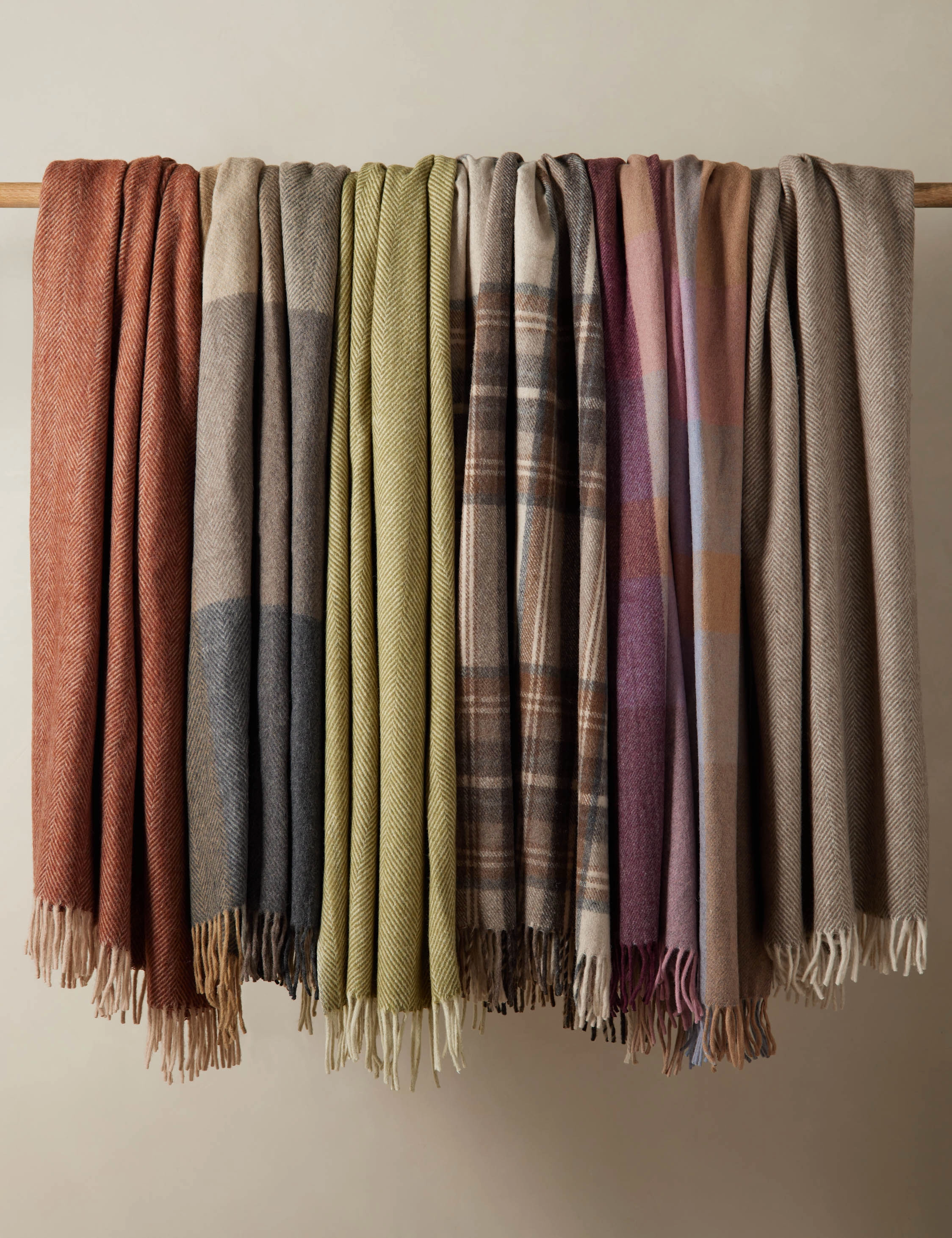 Recycled Wool Throw by Tartan Blanket Co