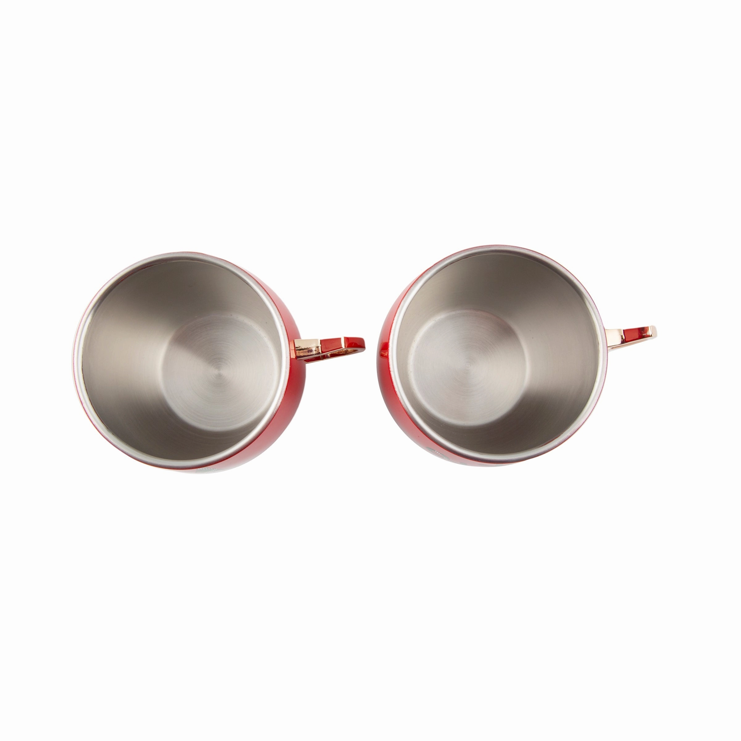 Red Christmas Moscow Mule Mugs - Set Of 2