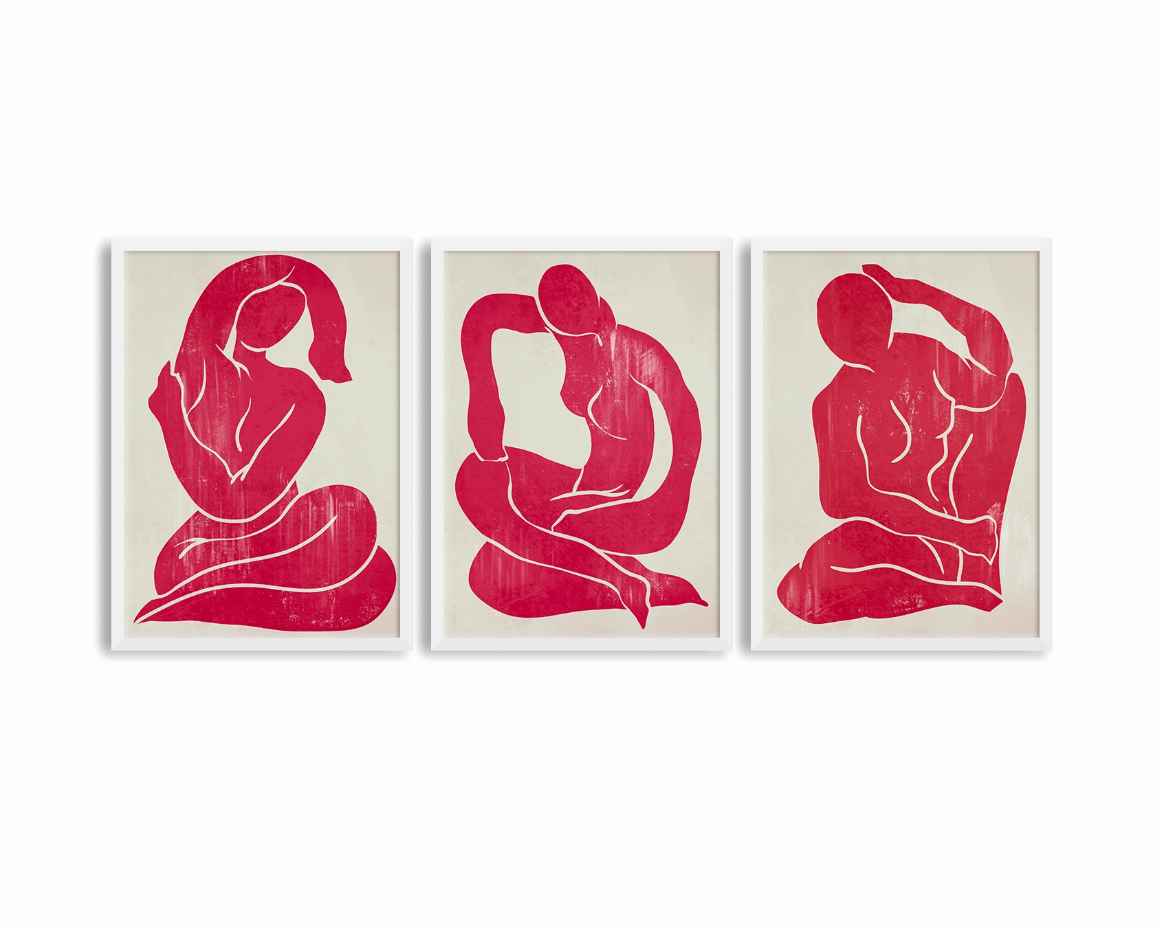 Red Trio Set - Figure Print