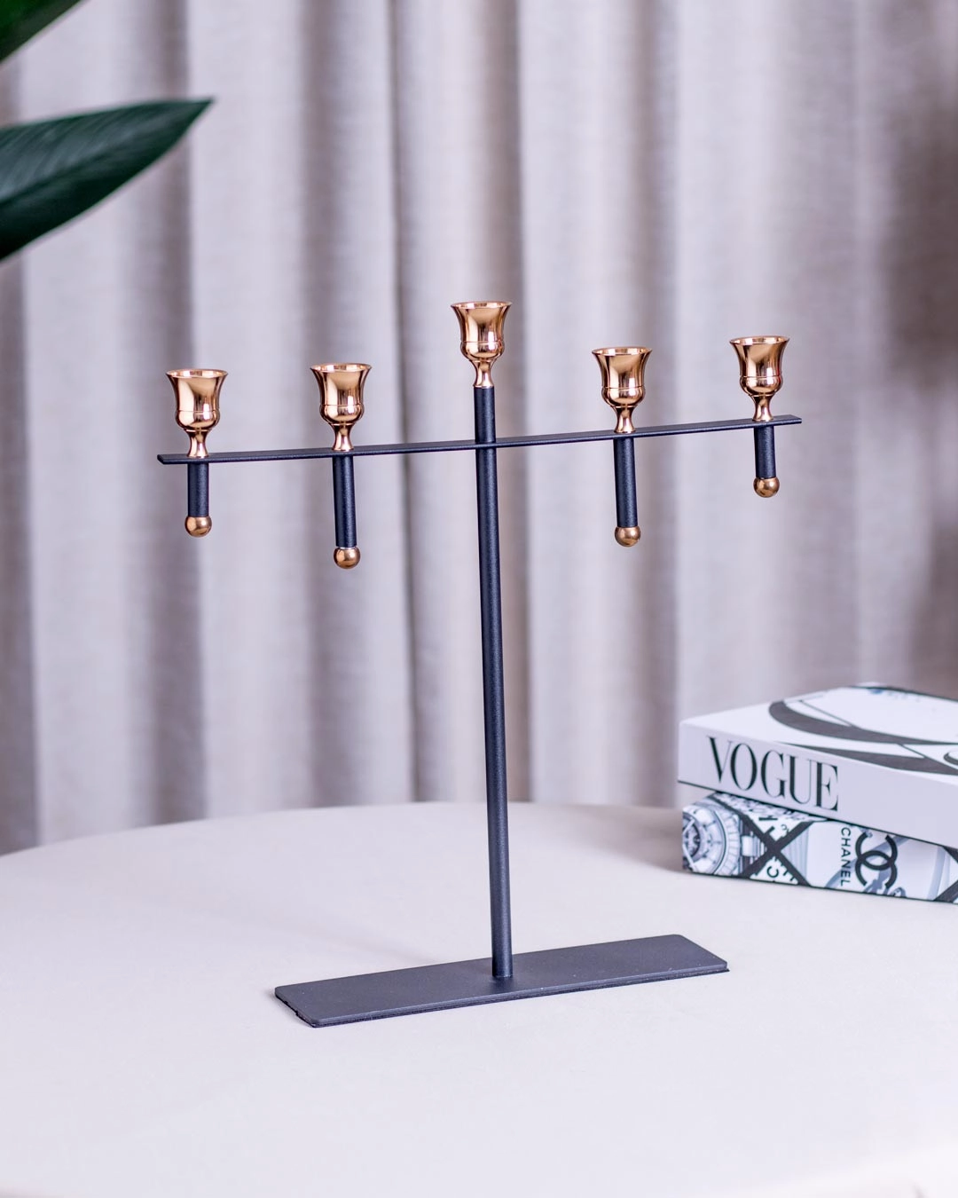 Regal Elegance: 5-Arm Candle Holderhome decor ,wall decor 