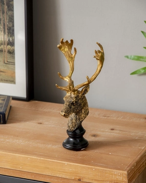 Regal Stag Head Sculpturehome decor ,wall decor 