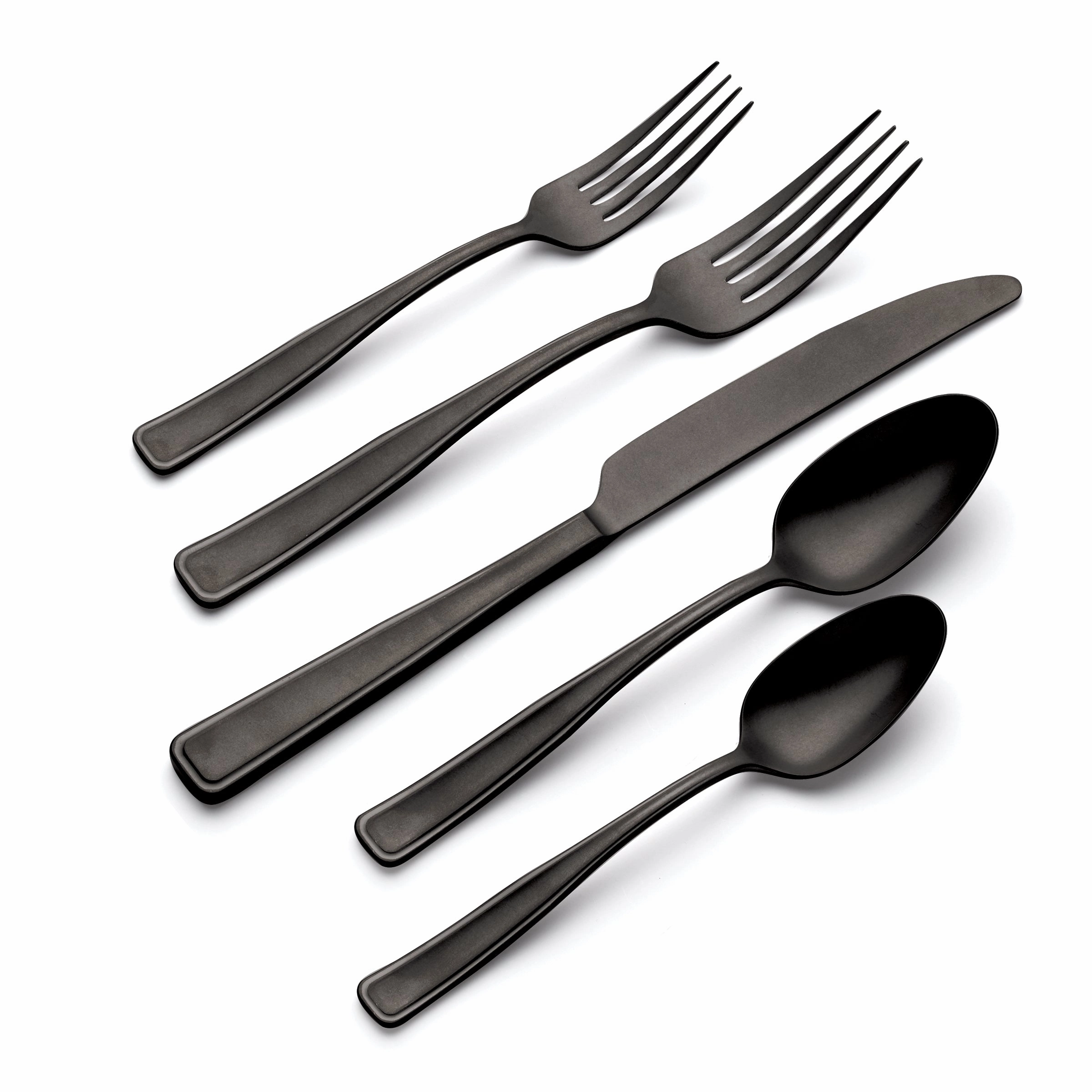 Reid Black Vintage 20 Piece Flatware Set