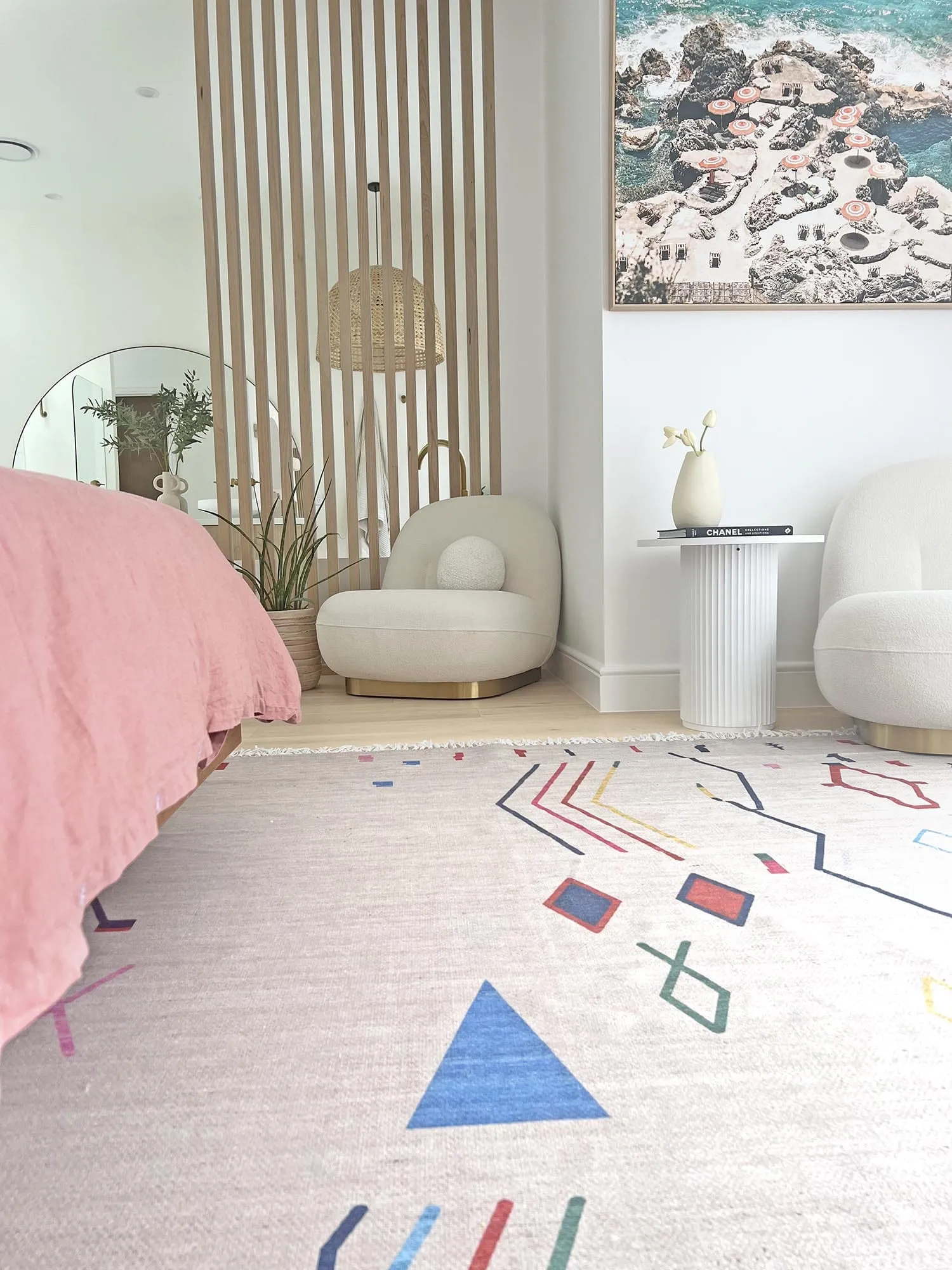 Remi Ivory Multi-Colour Abstract Tribal Indoor Outdoor Rug