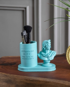 Renaissance Muse Decorative Pen Holder - Sky Bluehome decor ,wall decor 