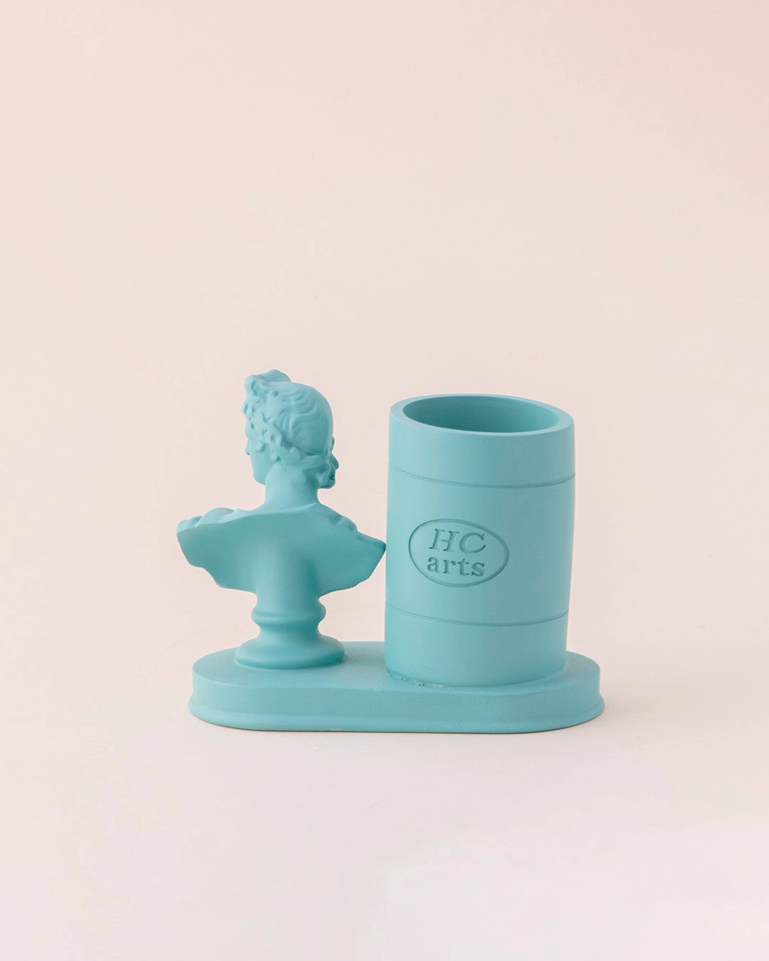 Renaissance Muse Decorative Pen Holder - Sky Blue
